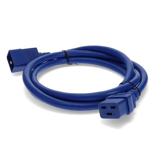 Picture for category 10ft C19 Female to C20 Male 12AWG 100-250V at 10A Blue Power Cable