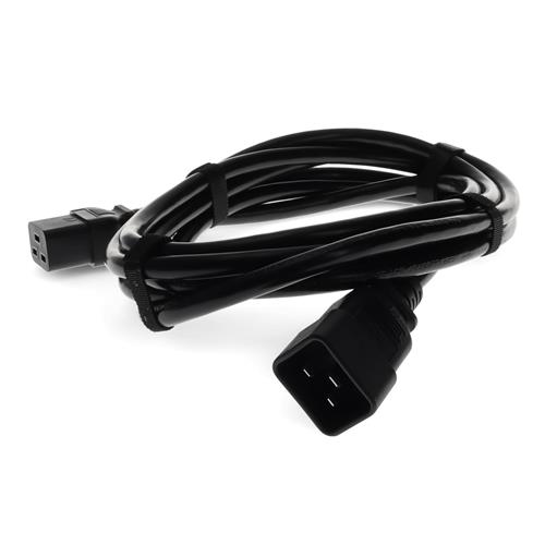 Picture for category 10ft C19 Female to C20 Male 12AWG 100-250V at 10A Black Power Cable