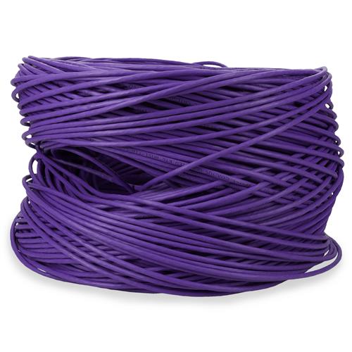 Picture for category 1000ft non-terminated Purple Cat5E Straight UTP PVC Copper Patch Cable