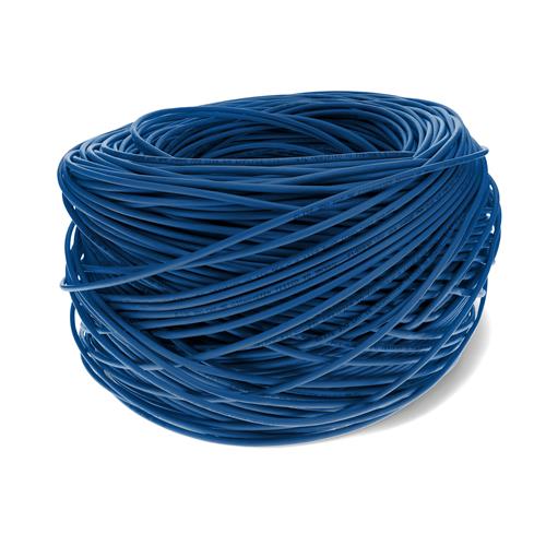 Picture for category 1000ft Non-Terminated Blue Cat5E UTP OFNP (Plenum-rated) Solid Copper Patch Cable