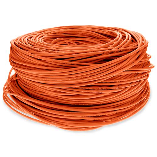 Picture for category 1000ft Non-Terminated Cat6 Shielded Straight Orange STP Copper PVC Patch Cable