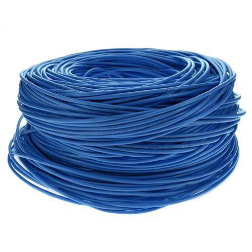 Picture for category 1000ft Non-Terminated Cat6 Straight Blue UTP Copper PVC Patch Cable