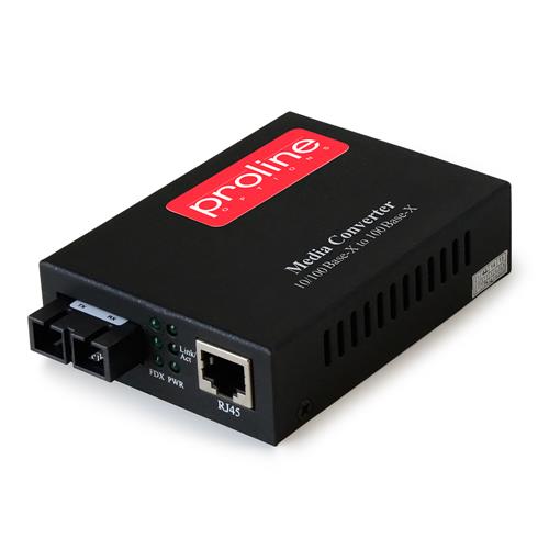Picture for category 10/100Base-TX(RJ-45) to 100Base-LX(SC) SMF 1310nm 80km Media Converter
