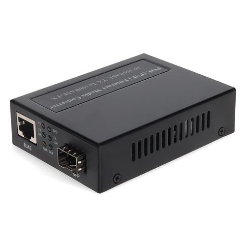 Picture for category 10/100Base-TX(RJ-45) to Open SFP Port POE Media Converter