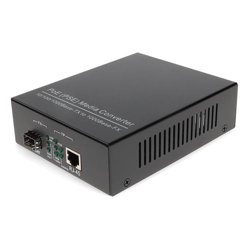 Picture for category 10/100/1000Base-TX(RJ-45) to Open SFP Port POE Media Converter