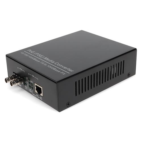 Picture of 10/100/1000Base-TX(RJ-45) to 1000Base-SX(ST) MMF 850nm 550m POE Media Converter
