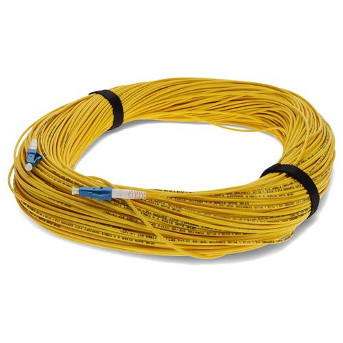 Picture for category 100m LC (Male) to LC (Male) OS2 Straight Yellow Simplex Fiber OFNR (Riser-Rated) Patch Cable