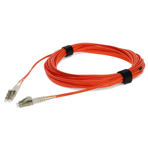 Picture for category 15m LC (Male) to LC (Male) Straight Orange OM2 Duplex Fiber OFNR (Riser-Rated) Patch Cable