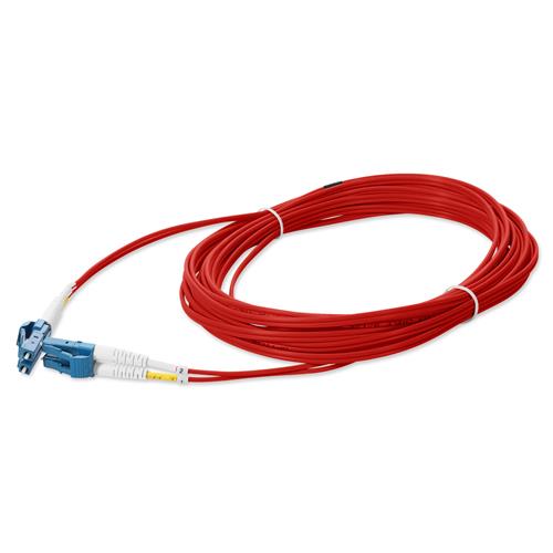 Picture of 2m LC (Male) to LC (Male) Red OS2 Duplex Fiber OFNR (Riser-Rated) Patch Cable