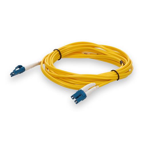 Picture of 2m LC (Male) to LC (Male) OS2 Straight Yellow Duplex Fiber Patch Cable