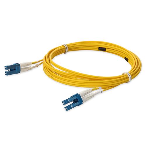 Picture of 2m LC (Male) to LC (Male) OS2 Straight Yellow Duplex Fiber Plenum Patch Cable
