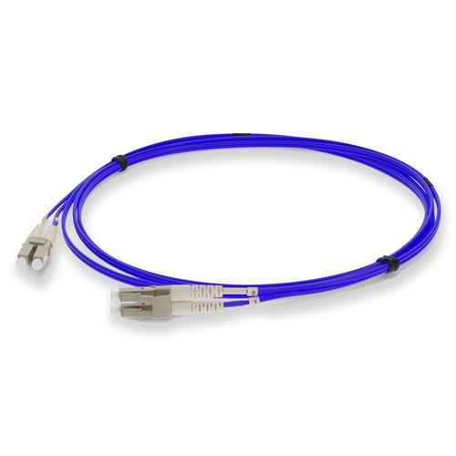 Picture of 3m LC (Male) to LC (Male) OM2 Straight Blue Duplex Fiber Plenum Patch Cable