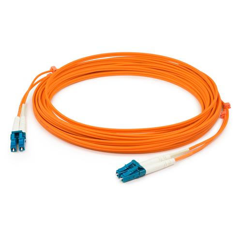 Picture of 3m LC (Male) to LC (Male) OM2 Straight Orange Duplex Fiber Plenum Patch Cable