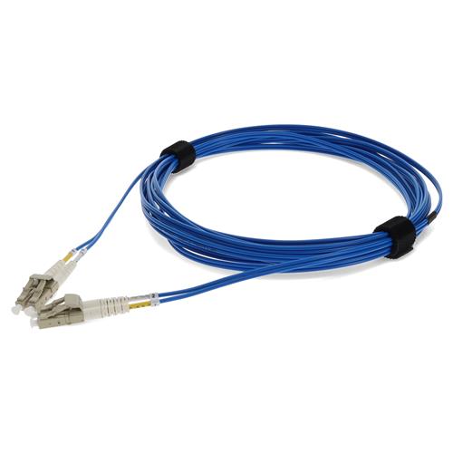 Picture for category 3m LC (Male) to LC (Male) OM1 Straight Blue Duplex Fiber OFNR (Riser-Rated) Patch Cable