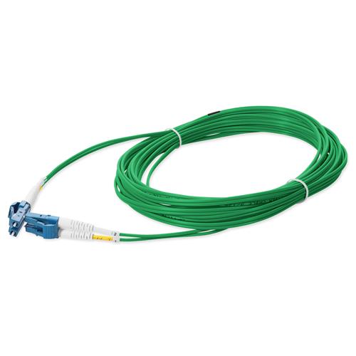 Picture of 3m LC (Male) to LC (Male) OS2 Straight Green Duplex Fiber OFNR (Riser-Rated) Patch Cable