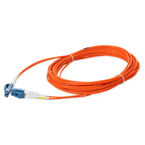 Picture of 3m LC (Male) to LC (Male) Orange OS2 Duplex Fiber OFNR (Riser-Rated) Patch Cable