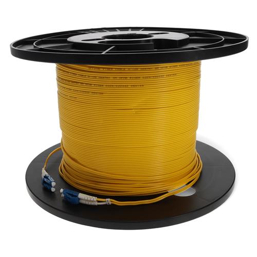 Picture of 53m LC (Male) to LC (Male) OS2 Straight Yellow Duplex Fiber OFNR (Riser-Rated) Patch Cable