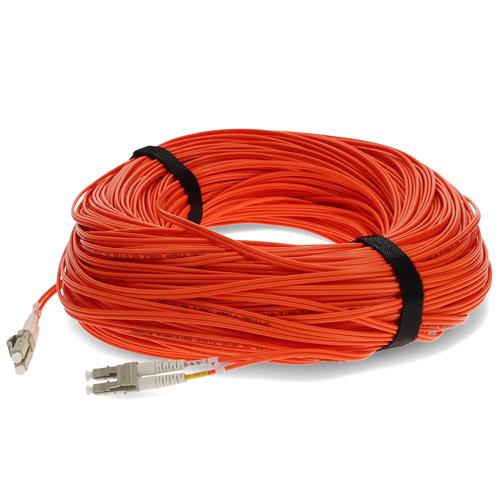 Picture for category 61m LC (Male) to LC (Male) OM1 Straight Orange Duplex Fiber OFNR (Riser-Rated) Patch Cable