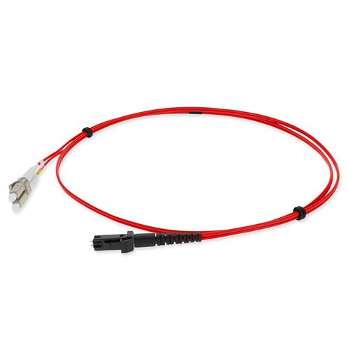 Picture for category 3m LC (Male) to MT-RJ (Male) OM1 Straight Red Duplex Fiber OFNR (Riser-Rated) Patch Cable