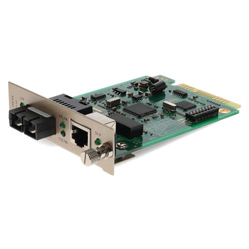 Picture for category 10/100Base-TX(RJ-45) to 100Base-LX(SC) SMF 1310nm 20km Media Converter Card for our rack or Standalone Systems
