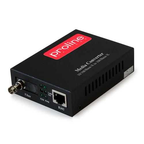Picture for category 10/100Base-TX(RJ-45) to 100Base-BXD(ST) BiDi SMF 1550nm/1310nm 20km Managed Media Converter