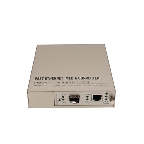 Picture for category 10/100Base-TX(RJ-45) to Open SFP Port Managed Media Converter