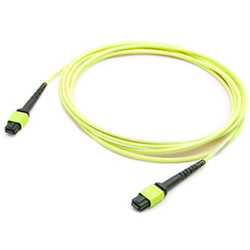 Picture for category 15m MPO (Female) to MPO (Female) 12-Strand Orange OM1 Crossover Fiber OFNR (Riser-Rated) Patch Cable