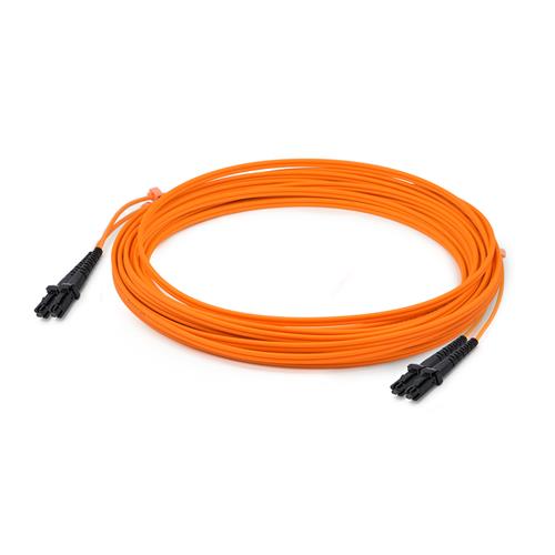 Picture for category 1m MT-RJ (Male) to MT-RJ (Male) Orange OM1 Duplex Fiber OFNR (Riser-Rated) Patch Cable