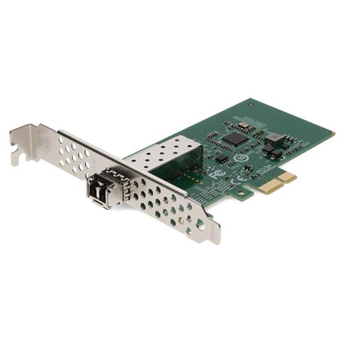 Picture of 1Gbs Single Open SFP Port PCIe 2.0 x1 Network Interface Card w/1000Base-SX SFP Transceiver