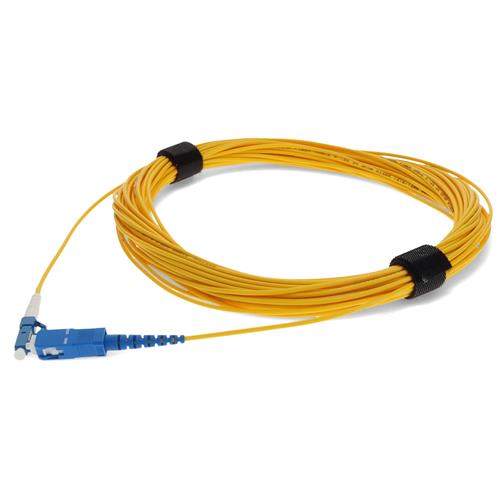 Picture for category 14.02m LC (Male) to SC (Male) Straight Yellow OS2 Simplex Fiber OFNR (Riser-Rated) Patch Cable