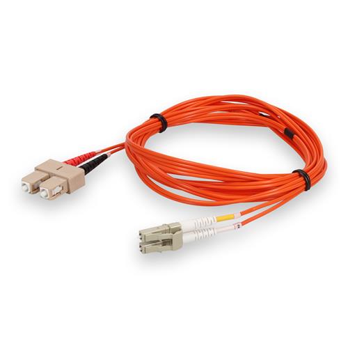 Picture for category 4m LC (Male) to SC (Male) Orange OM2 Duplex Fiber OFNR (Riser-Rated) Patch Cable