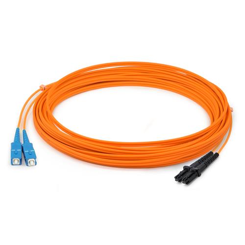 Picture for category 1m MT-RJ (Male) to SC (Male) OM1 Straight Orange Duplex Fiber OFNR (Riser-Rated) Patch Cable