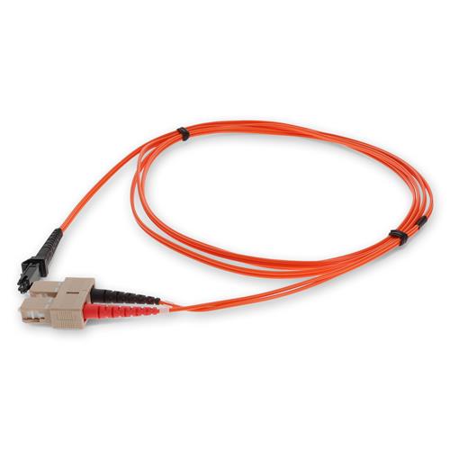 Picture for category 2m MT-RJ (Male) to SC (Male) Orange OM1 Duplex Fiber OFNR (Riser-Rated) Patch Cable