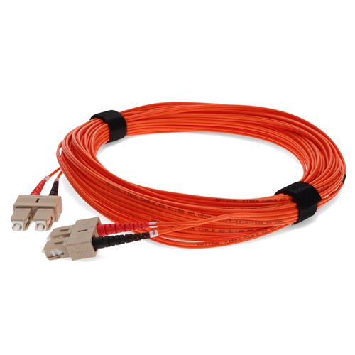 Picture for category 15m SC (Male) to SC (Male) Orange OM1 Duplex Fiber OFNR (Riser-Rated) Patch Cable