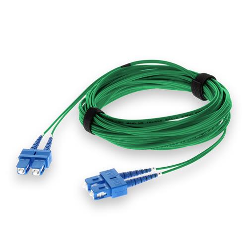 Picture for category 1m SC (Male) to SC (Male) Green OS2 Duplex Fiber OFNR (Riser-Rated) Patch Cable