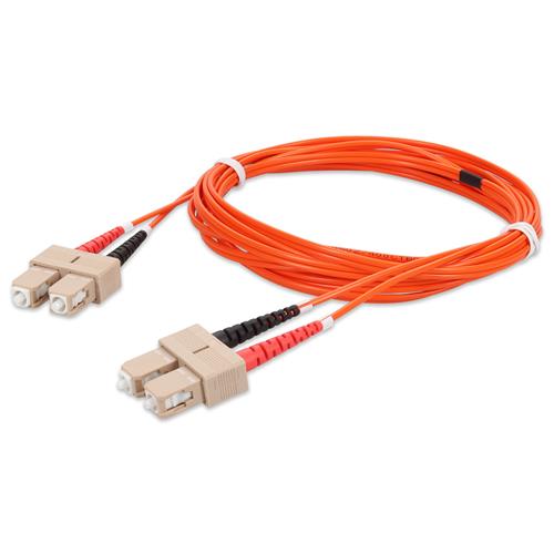 Picture for category 2m SC (Male) to SC (Male) OM2 Straight Orange Duplex Fiber OFNR (Riser-Rated) Patch Cable