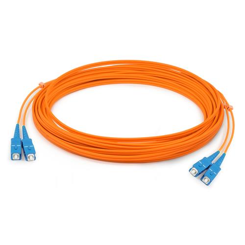 Picture of 30m SC (Male) to SC (Male) Orange OM2 Duplex PVC Fiber Patch Cable with 2mm Per Strand OD