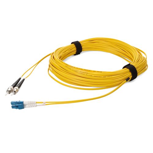 Picture for category 32m LC (Male) to ST (Male) OS2 Straight Yellow Duplex Fiber OFNR (Riser-Rated) Patch Cable