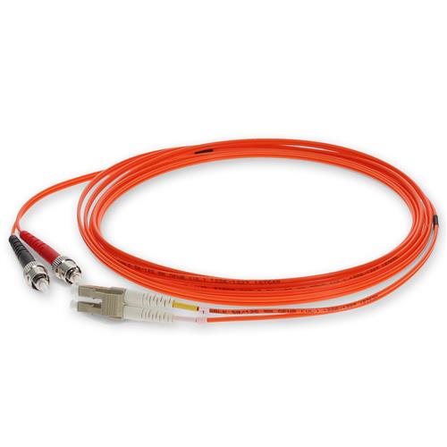 Picture for category 3m LC (Male) to ST (Male) Orange OM2 Duplex Fiber OFNR (Riser-Rated) Patch Cable