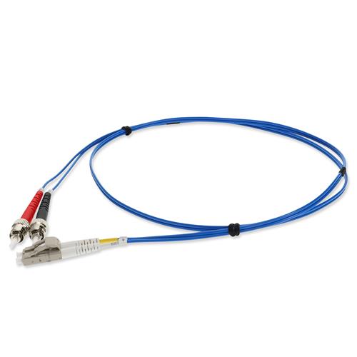 Picture for category 3m LC (Male) to ST (Male) Straight Blue Duplex Fiber OFNR (Riser-Rated) Patch Cable