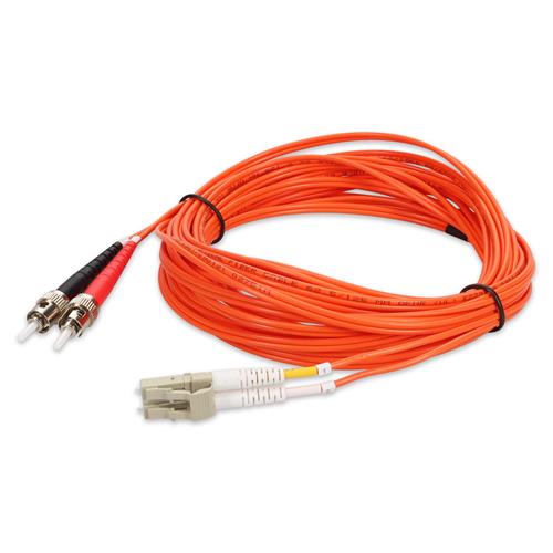 Picture for category 3m LC (Male) to ST (Male) Orange OM1 Duplex Fiber OFNR (Riser-Rated) Patch Cable