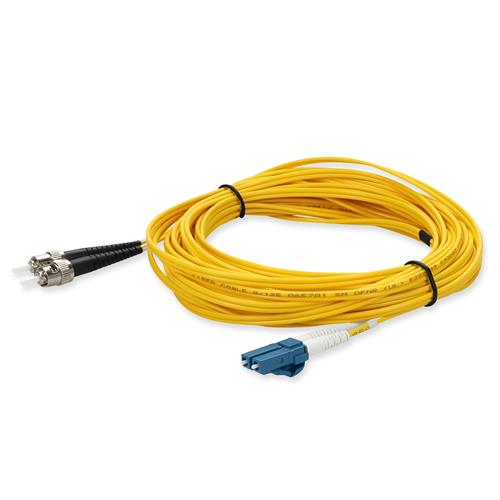Picture for category 3m LC (Male) to ST (Male) OS2 Straight Yellow Duplex Fiber OFNR (Riser-Rated) Patch Cable