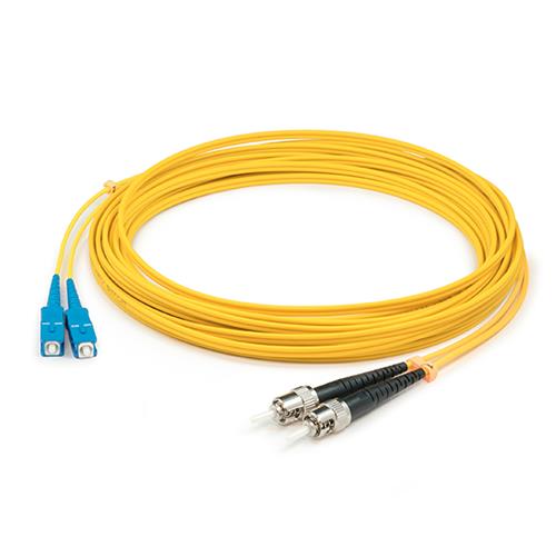 Picture for category 42m SC (Male) to ST (Male) OS2 Straight Yellow Duplex Fiber LSZH Patch Cable