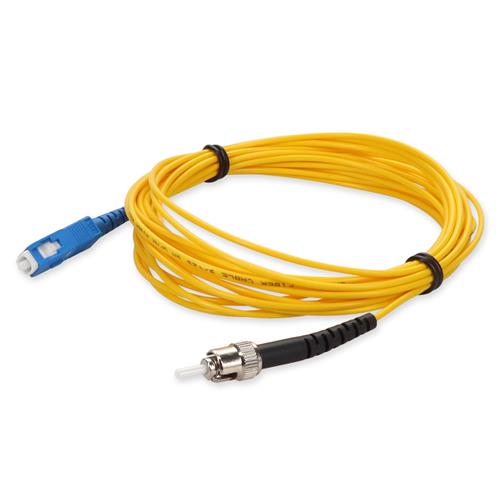 Picture for category 4m SC (Male) to ST (Male) OS2 Straight Yellow Simplex Fiber OFNR (Riser-Rated) Patch Cable