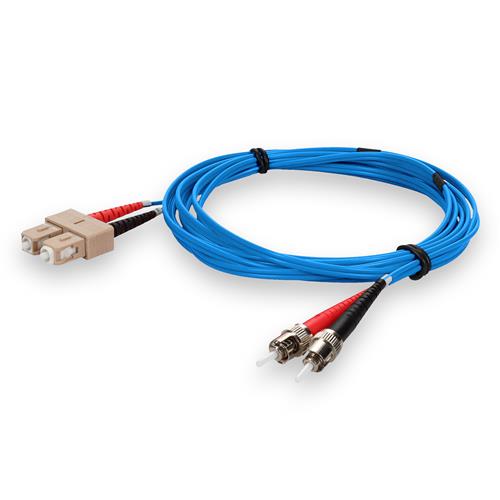 Picture for category 5m SC (Male) to ST (Male) OM1 Straight Blue Duplex Fiber OFNR (Riser-Rated) Patch Cable