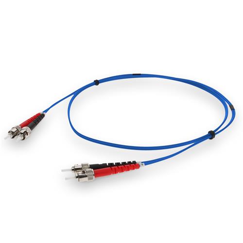 Picture for category 10m ST (Male) to ST (Male) Blue OM1 Duplex Fiber OFNR (Riser-Rated) Patch Cable