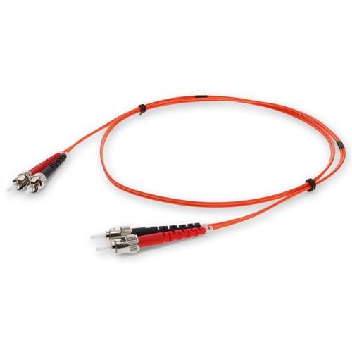 Picture for category 10m ST (Male) to ST (Male) Orange OM1 Duplex Fiber OFNR (Riser-Rated) Patch Cable