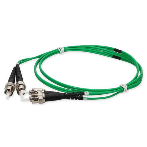 Picture for category 10m ST (Male) to ST (Male) Green OS2 Duplex Fiber OFNR (Riser-Rated) Patch Cable