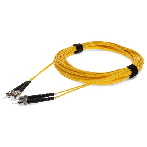 Picture for category 10m ST (Male) to ST (Male) OS2 Straight Yellow Duplex Fiber OFNR (Riser-Rated) Patch Cable