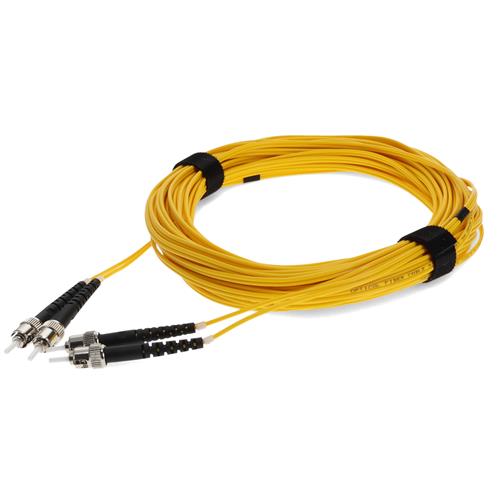 Picture for category 20m ST (Male) to ST (Male) OS2 Straight Yellow Duplex Fiber OFNR (Riser-Rated) Patch Cable